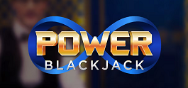 パワーブラックジャックのロゴ画面