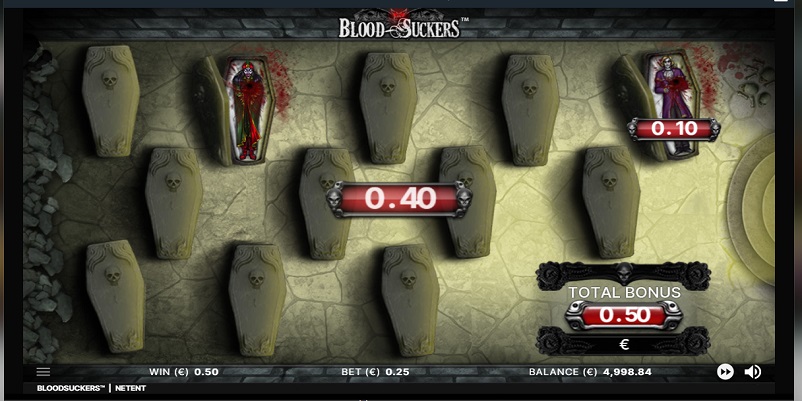 Blood Suckers（ブラッドサッカーズ）の棺桶選択画面