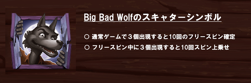 Big Bad Wolfのスキャッターシンボル画像