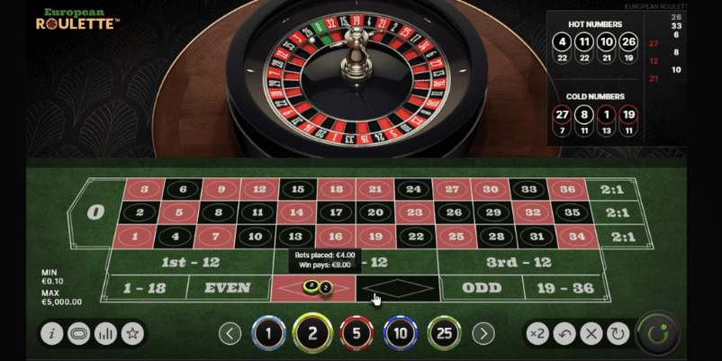 チャンピオンゲーム法で数列の両端の数字を足して400円を赤に賭け勝っている画像