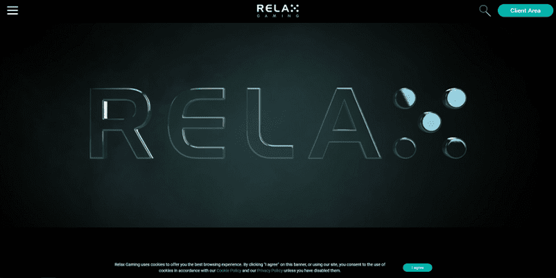 Relax Gamingのトップページ画像