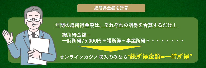 総所得金額を計算する解説画像